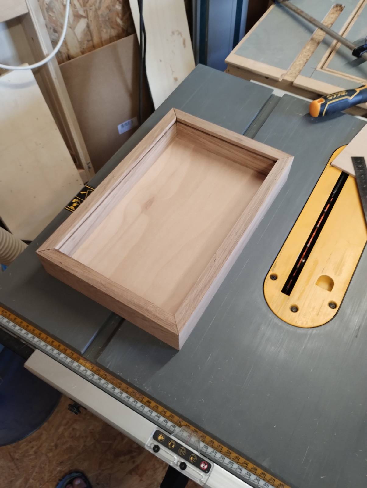 Before gluing and dyeing